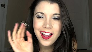 Wild Girl Brunette Solo Masturbation