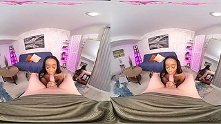 Naughty ebony whore emotional VR adult clip