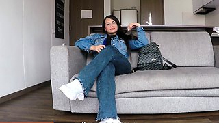 Natural Big Tits Colombian Strips Down
