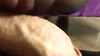 MILF in Stockings Make Feet Job and I Get Cumshoot on My Feet