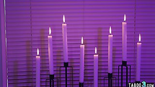 Careful hubby pampered his tired TS mature