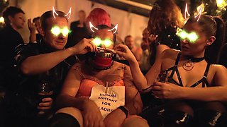 Spicy harlot filthy handjob FEMDOM clip