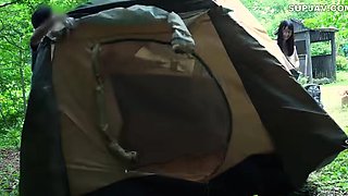 Mexicana blowjob with her big boobs
