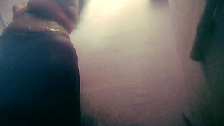Husband caught wife fucked by her x boy friend with secret cemara in bathroom.