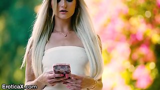 EroticaX - Beautiful Blonde Showered With Kisses  Caresses: Big Ass, Blowjob  Big Dick Porn