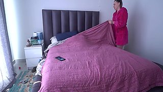Lina Paige - Big Clit Stepsister Discovers Stepbrothers Tantaly And Scissoring For Her First Lesbian