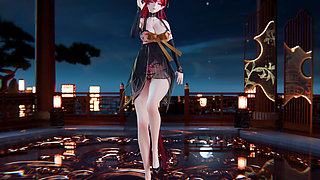 [mmd] 4K Yinyin-bingbing Korean Dance, Lingerie, Erotic Tattoo, Striptease