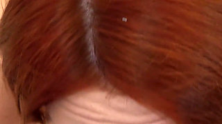 Russian Redhead Daruma Rai Cum Swallowing POV BBC Blowjob