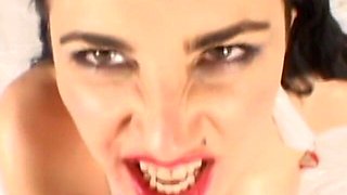 Nurse Claudine Jerks off Then Sucks a Mean Cock