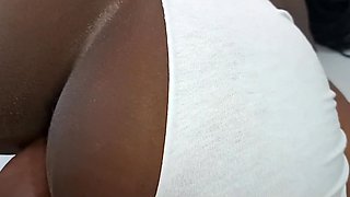 Clothed Passion Ignites - Big Booty Ebony Stepsister