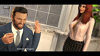 Red-haired beauty MissKitty2K solves the riddle in this animated fantasy