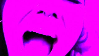 Latina Receiving Semen in Her Rich Little Mouth