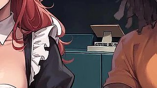 Shadows of Ambition: BBC Sloppy Juicy Deepthroat Blowjob by Maid in the Locker Room - Episode 6
