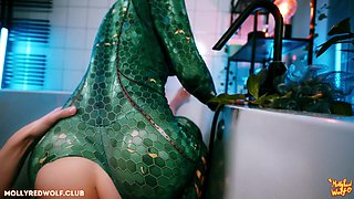 Molly Redwolf's Redhead Passion Ignites Steamy Shower Anal Bliss