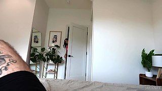 Sexy Teen Brunette Chick Handjobs POV