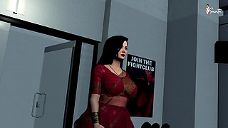 Yoga class turns into hard pussy fucking - SAVITA BHABHI