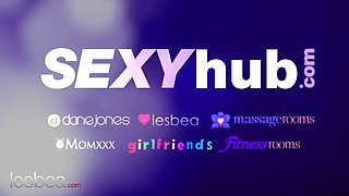 Nubiles shelter from the storm and share lesbian feelings - lesbea