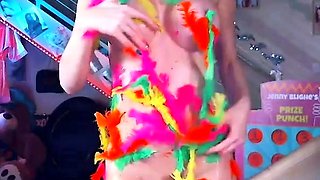 Big boobs milf masturbates with her dildo