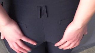 Amateur Milf Try On Haul Work Outfits In Full Back Panties And Teases Panty Line