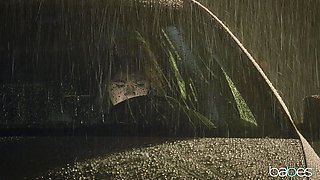 Kendra Spade's Stormy Night Ignites Wild Outdoor Heat