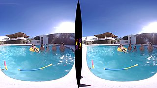 Pool Games - Fffff Topless Swimming Lesbian Tease