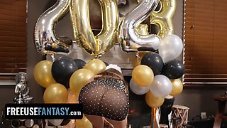 Step mummy & step daughter Pristine Edge & eliza eves get free-for-all used on new years eve - freeuse dream