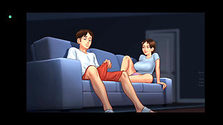 Jenny Caught Masturbating on Sofa - Night Scene Compilation