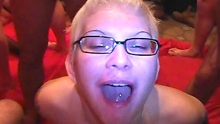 33 Years Old and 33 Cocks for This Big Slut