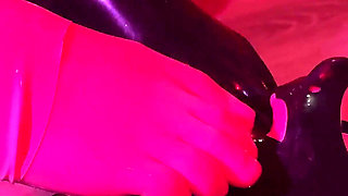 Rubber & Ava Fetishart Give Perv a Latex Footjob Part 1