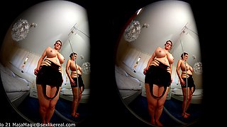 Cleo's Hot Black Lingerie Strip - Bbw Huge Tits
