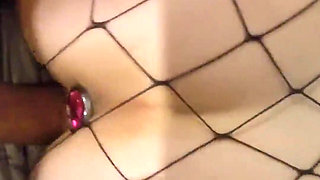 Fat Boy Fucking Big Ass Tattoo Girl by Dogy Style, Hard Fuck with Anal Plug