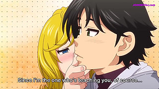 Blonde Stepmom Got A Hard Rough Time In The Bathroom - HENTAI