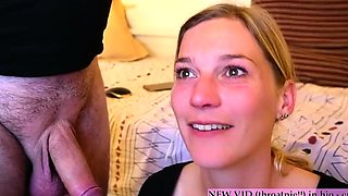 Amateur Blonde Blowjob CIM