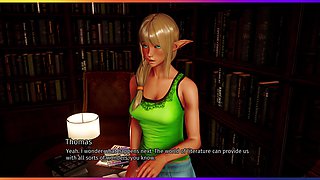 A House in the Rift 36 - Thomas Is Pressing Boobs and Fingering Lyriel's Bod While She Is Reading a Sex Story Book