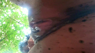 Dirty Pussy in the Forest Extreme Close up