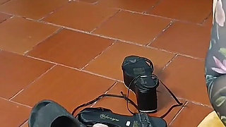 Horny Neighbor Stuffs My Ass with His Cock and Then with His Milk