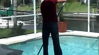 Desirae Spencer fucks pool guy: Big Tits, Big Ass  Blowjob Porn