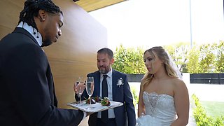 Blonde bride Anna Claire Clouds fucked by BBC for her wedding