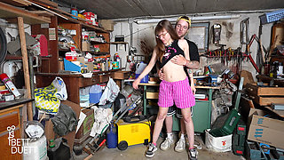 Sex in the Neighbor's Workshop!!