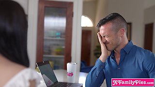 Big butt teen stepsister Scarlett Rosewood has a crush on stepbro