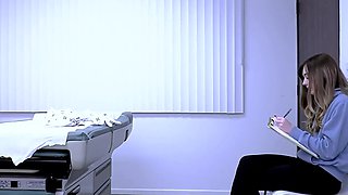 Naughty doctor gives her a really thorough examination