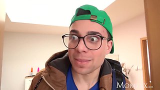 Mom British MILF with huge tits Ava Cox cheats on her husband