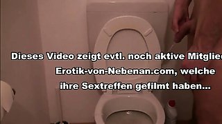 Blowjob while peeing on the toilet Hally Thomas