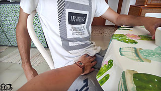 Italian Gardener... Busty Pays Him in Kind with a Titjob [italian Dialogues]