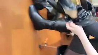 Chinese femdom: Brunette, Asian  Fetish Porn