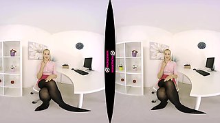 Can You See My Pussy? - Blonde Striptease Solo - Sexlikereal