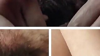 Amateur Wife Hairy Pussy Massages Her to Orgasm, Big Tits, Big Nipples, Big Ass.