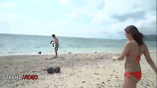 Kinky Japanese beauty in thrilling threesome action.