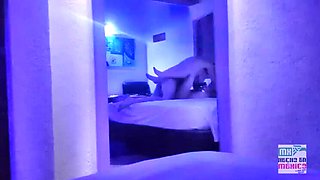 Mexican teen Sophie Petite amateur threesome with Juangorilla - tight skinny ass gets bigger cuckold action