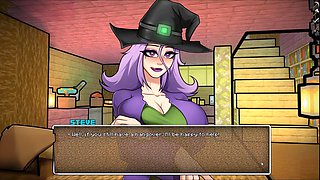 HornyCraft parody where the swamp witch gives a mind-blowing handjob and oral delight